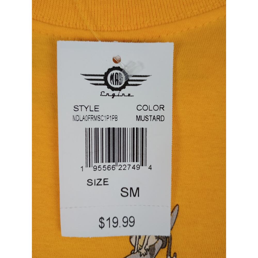 NWT Avatar Mad Engine Adult S Yellow The Last Airbender Appa Aang Graphic Tshirt - Picture 7 of 7